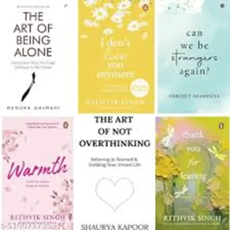 6 book combo i dont love you anymore and wramth and thank you for leaving and can we be strang again? and the art of not owerthinking and the art of bing alone