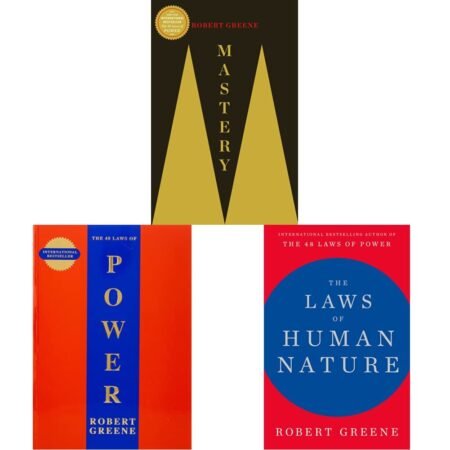Robert Greene Collection - Mastery, Laws of Human Nature, 48 Laws of Power (Set of 3 books)