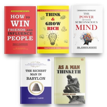 Books For Personal Growth (Set of 5 Books) : How to Win Friends and Influence People Think and Grow Rich The Power of Your Subconscious Mind As a Man Thinketh The Richest Man In Babylon Perfect Paperback