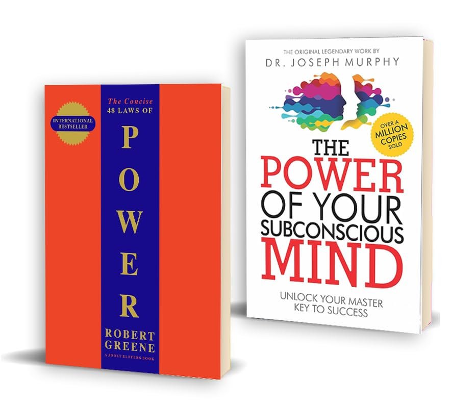 The 48 Laws Of Power +The Power of your Subconscious Mind paperback English
