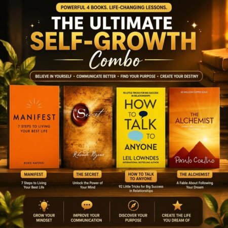 Ultimate Self-Growth Combo consisting of four books focused on personal development and life improvement