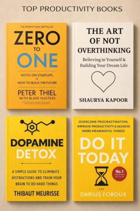4 popular productivity and self-improvement books