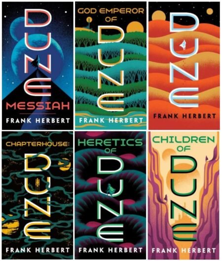 Complete Dune Series Set ( 6 Books ) Dune; Dune Messiah; Children of Dune; God Emperor of Dune; Heretics of Dune; Chapterhouse Dune